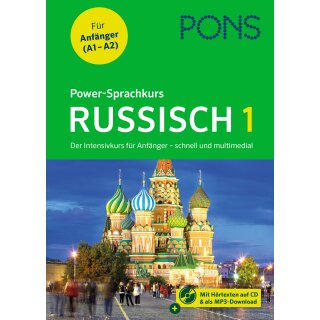 PONS Power-Sprachkurs - „Russisch" 1 - Der Intensivkurs mit Buch, CD und Online-Tests