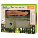 Expedition Natur Outdoor-Taschenmesser mit Holzgriff