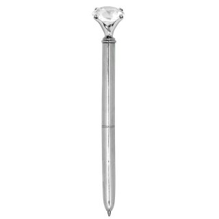 Kugelschreiber mit Kristall / Diamant - Miene schwarz