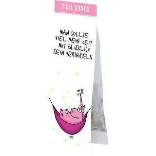 RTEE113 – Tea TIME : Einhorn - Zeit vertrödeln | Lesezeichen und Bio-Kräutertee