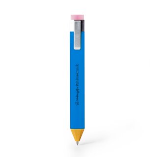 Pen Bookmark Blau - Stift und Lesezeichen in einem - Superflacher und radierbarer Tintenroller