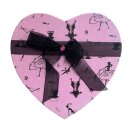 Geschenkbox oder Aufbewahrungsbox | Motiv: "Rosa Herz mit Schleife Boxen aus Karton" | Drei unterschiedlich große Boxen, ineinander gestellt | Maße etwa 21,5 x 20,5 x 8cm; 15,5 x 14,5 x 6cm; 11,5 x 10,5 x 3,8cm