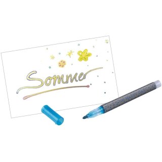 Flowers & Friends Outline-Marker - Stifte mit Metallic-Look und farbiger Kontur