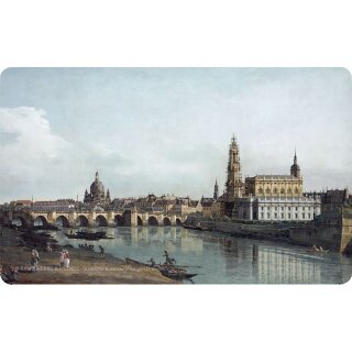 RFB316 – Frühstücksbrettchen – „Dresden vom rechten Elbufer unterhalb der Augustusbrücke“