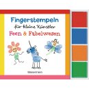 Pautner, Norbert -  Fingerstempeln für kleine Künstler-Set - Feen und Fabelwesen - Mit vier Fingerstempelfarben