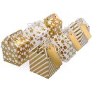 Candy-Boxen / Geschenkboxen mit Goldfolie - 12 Stück