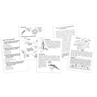 RSB142 - Spieleblöckchen : Alles Mögliche über Gartenvögel - Quiz, Wissen, Rätsel