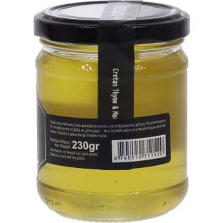 Kretischer Honig : Thymian Honig im 230g Glas
