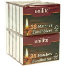 unilite 10er Pack Streichhölzer mit je 38 Stück (380 Zündhölzer)