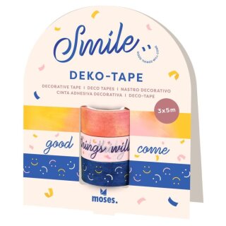 Smile Deko-Tape 3er Set