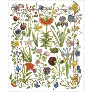 RBT242 – Brillenputztuch - „Gartenblumen“ 15 x 18 cm