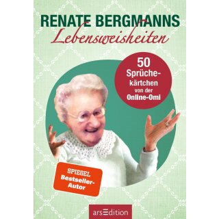 Bergmann, Renate -  Renate Bergmanns Lebensweisheiten - 50 Sprüchekärtchen von der Online-Omi