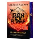 Yarros, Rebecca - Flammengeküsst-Reihe (2) Iron Flame – Flammengeküsst (HC) - Deluxe-Ausgabe mit atemberaubendem Farbschnitt 
