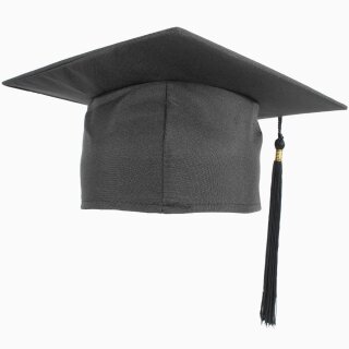 Absolventenkappe / Doktorhut / Hut für Abitur- oder Studium Abschluss - mit vergoldeter Quaste