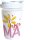 RCTG015 - Coffee to go Becher aus Porzellan - mit Neopren Cup Cover - Motiv “ Super Mama “