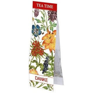 RTEE033 – Tea TIME : Danke – Gartenblumen | Lesezeichen und Bio-Kräutertee