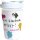 RCTG006 - Coffee to go Becher aus Porzellan - mit Neopren Cup Cover - Motiv " Ich kleckere nicht, ich dekoriere "