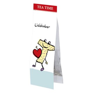 RTEE060 &ndash; Tea TIME : Liebhaber T | Lesezeichen und Bio-Kräutertee