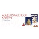 RASW025 -  Adventskalender Doppelkarte mit Umschlag B6 - "Weihnachtsbaum Oblate"