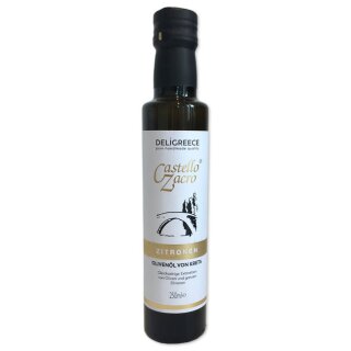 DG11003 &ndash; 250 ml Natives Olivenöl aus Kreta Castello Zacro  Zitronen 