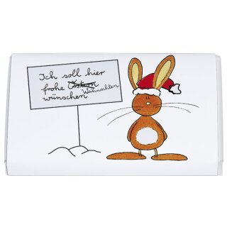 ROKOW009 - Schokoladen-Tafel : "Ich soll Hier Frohe Weihnachten Wünschen"