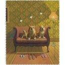 RBT316 – Brillenputztuch Doggs - Bunte Hunde „Creature Comforts“ ( Bridgeman Art Libary ) 15 x 18cm