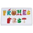 ROKOW004 - Schokoladen-Tafel : Frohes Fest - Buchstaben