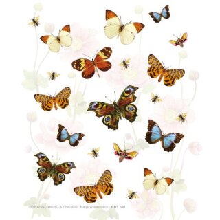RBT108 – Brillenputztuch - „Bunte Schmetterlinge“ 15 x 18cm